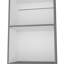 Bibliothèque mince à 5 tablettes en gris et blanc - option bureau à domicile mat 5 tablettes pour la vie