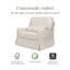 Crawford Pillowback Chair and a Half Upholstered Swivel Glider-1636909259