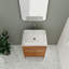 Ensemble de meuble-lavabo simple 24,07 po avec plateau en pierre Karleah