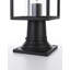 Lampadaire extérieur noir Mickle
