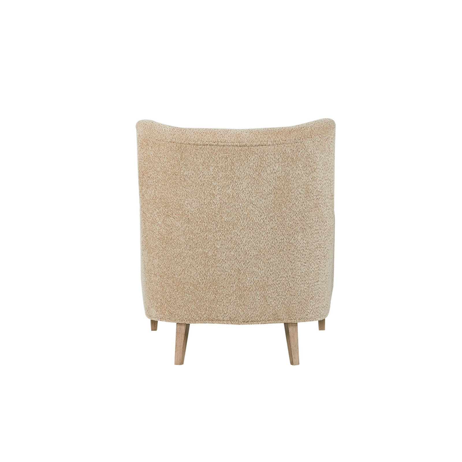 Ashleigh Wingback Chair, Brown Polyester