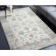 Istanbul, tapis 5 x 7, tapis blanc et bleu, tapis de salon à motif rétro, tapis, chambre à coucher