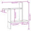  Étagère murale 2 pièces en chêne artificiel 19,7 x 4,7 x 19,7 po Artisian