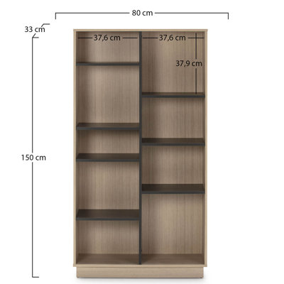 Doelling 80cm W Manufactured Wood Shelving Unit