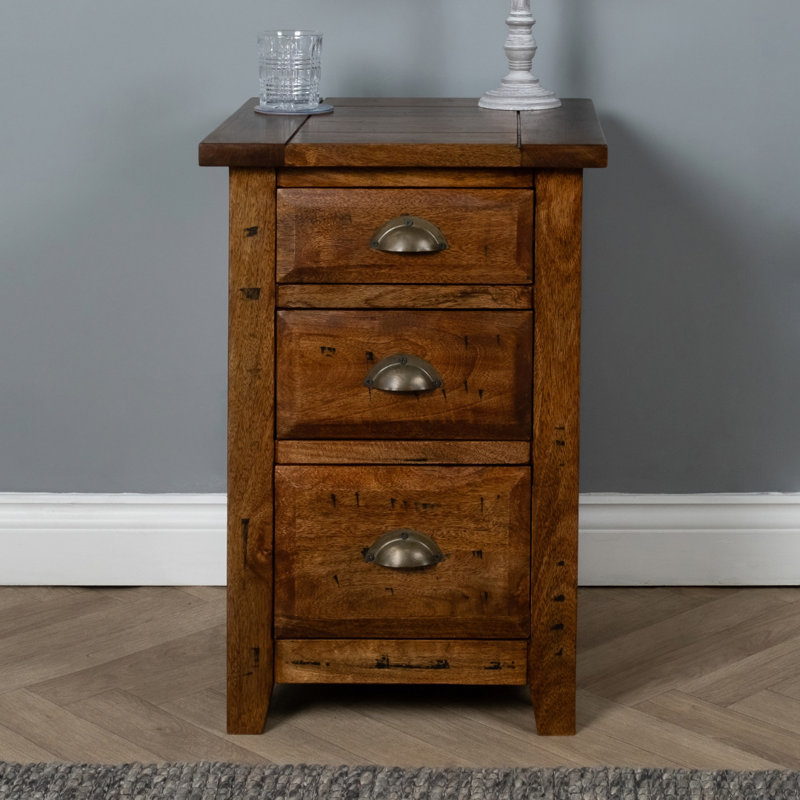 Berntsen 45cm W Solid Wood Bedside Table