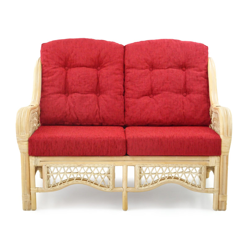 Causeuse Jazbel, Polypropylène rouge / oléfine