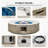 42 in. Round Magnesium Oxide Outdoor Fire Pit Table with Tank Cover and Rain Cover-587283512