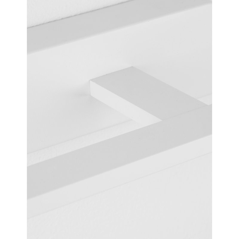 LED Flush Mounted Sconce, White, 6cm H x 41.5cm W x 14cm D