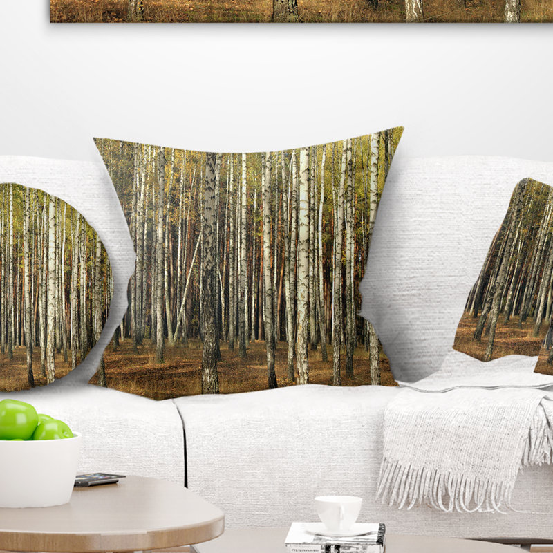 Coussin Green Forest, 16 po x 1 po, Carré