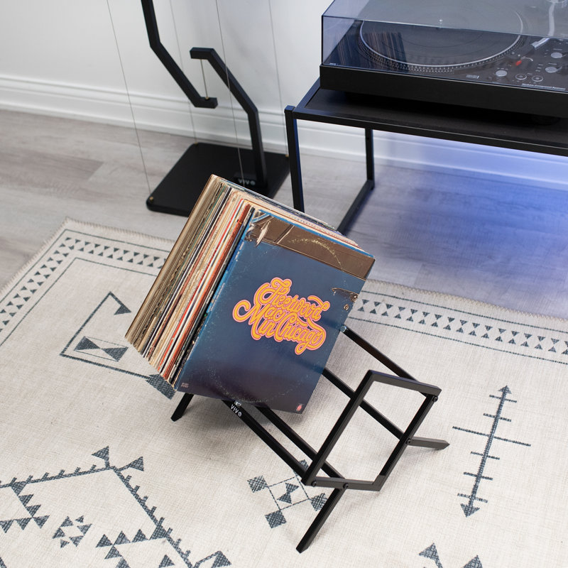 Steel 12'' H Media Shelves, Black