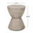 Outdoor Lightweight Concrete Side Table,MGO End Table,Light Gray
