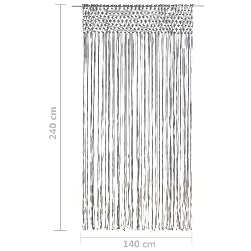LaSalle Sheer Curtain Single Panel, Anthracite