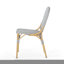 Chaises d'extérieur en gris, style bistro français, aluminium et rouille, 2 chaises de jardin et de jardin, 2, structure, rouille