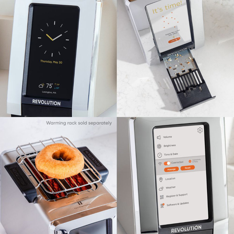 Revolution R180 Connect Smart Toaster In Stainless Steel, Stainless Steel/Chrome