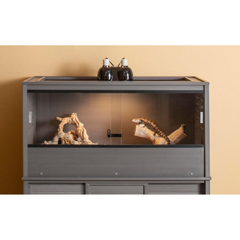 Terrarium EcoFlex, gris, 12" H x 24" W x 12" D