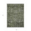 Tapis intérieur / extérieur oriental lavable vert et olive 8 pi x 10 pi HomeRoots
