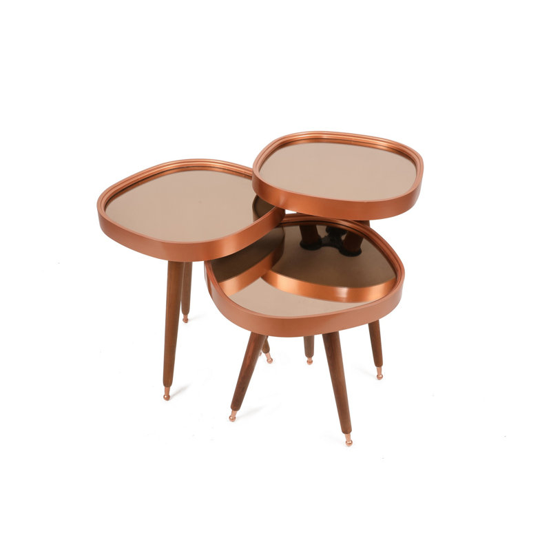 Aiga Tray Top 3 Legs Nesting Tables