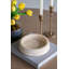 Bol décoratif en marbre crème D8.5X2