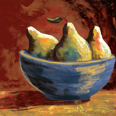 Fruit Bowl - Wrapped Canvas Painting