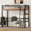 Lit mezzanine en métal avec bureau intégré-1232659065