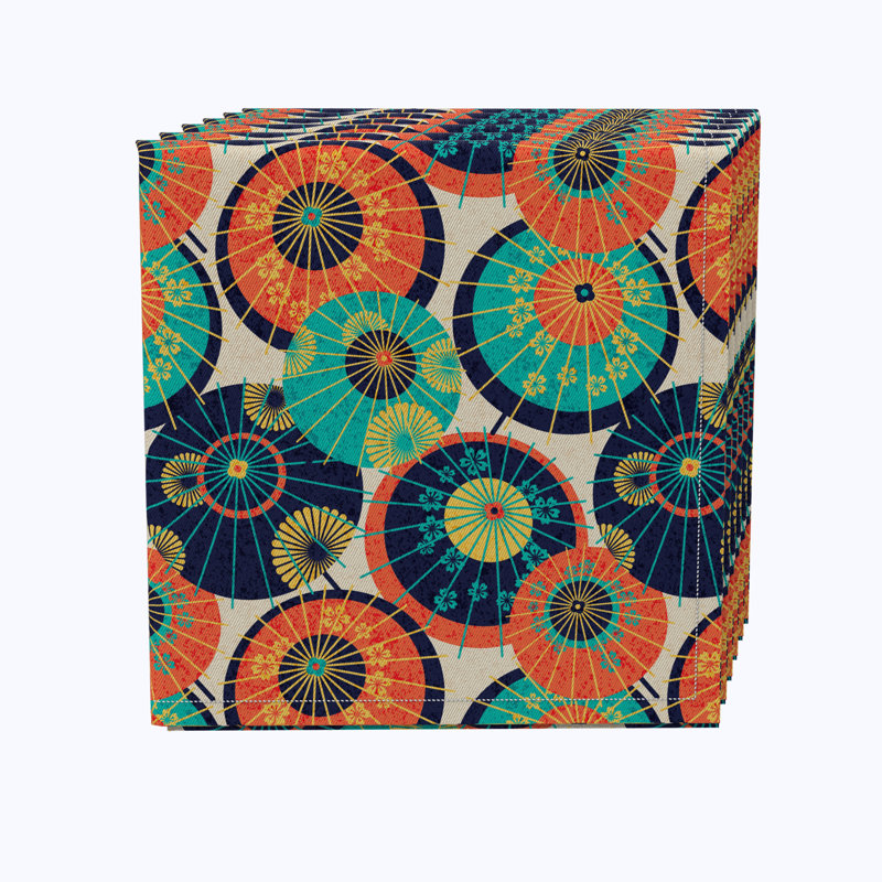 100% Cotton Geometric Square Napkin