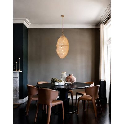 Arbnora 5 - Light Gold Mesh Basket Chandelier