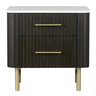 Clayten Nightstand W/Marble Top