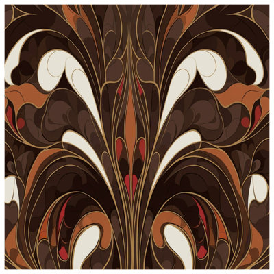 Ornate Brown Pattern Comforter