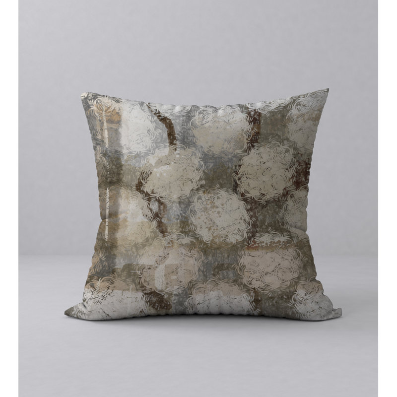 Abstract Reversible Throw Pillow, 18" x 18"