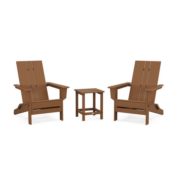High-Density Polyethylene (HDPE) Outdoor Adirondack Chair With Table