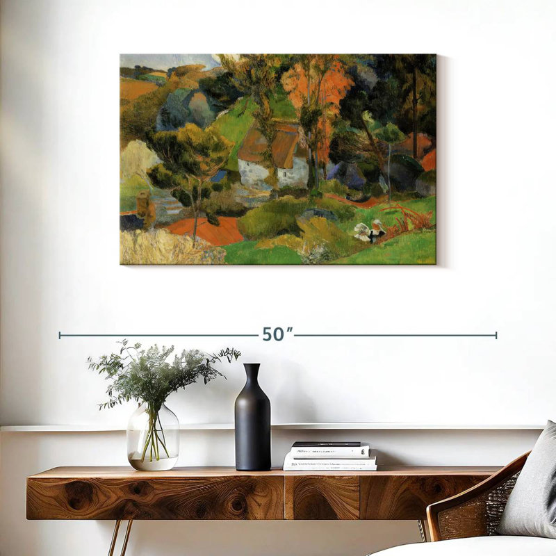 Paysage d'Alvord à Pont-Aven, H 24 po x l 36 po