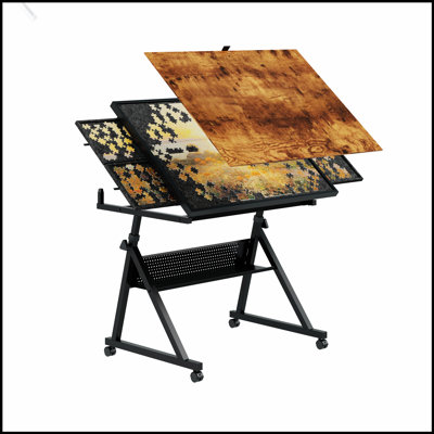 Table de casse-tête réglable en hauteur et à angle avec 4 plateaux de tri pour adultes, cadeau parfait pour les amateurs de casse-tête