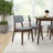 Topps 4 - Person Solid Wood Top Four Leg Base Dining Set-1121253191