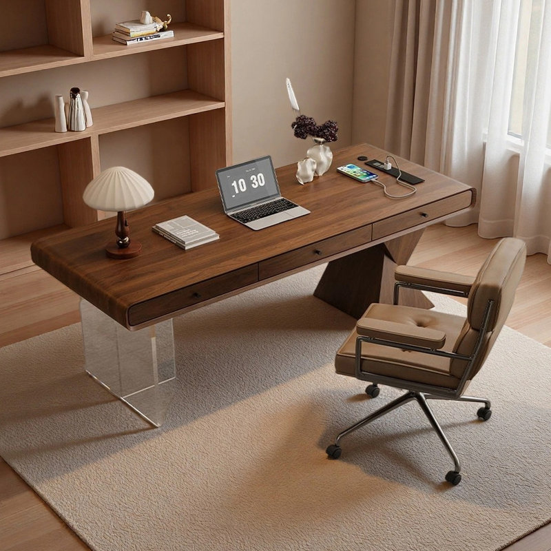 Modern minimalist home office desk