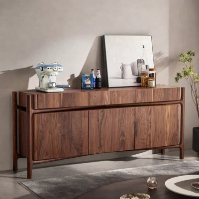 Simple Walnut Colored Sideboard by Loon Peak