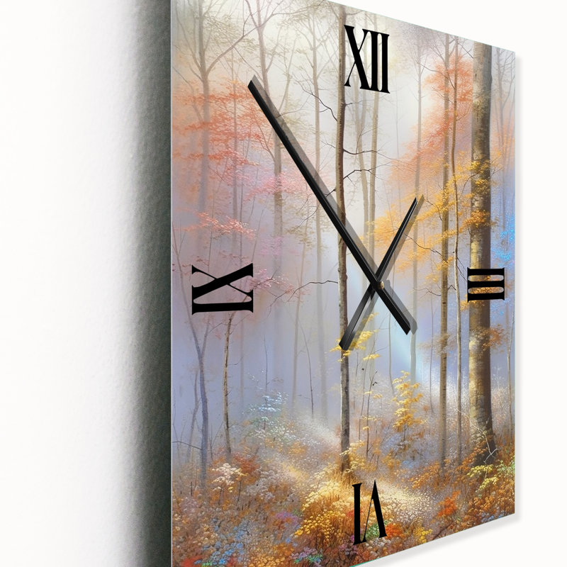 Horloge murale surdimensionnée au fini pastel, Grand