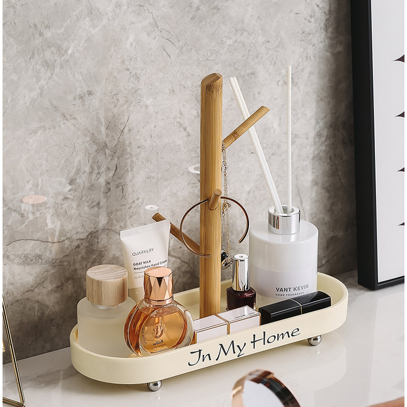 Ashlea Resin Tray, Cream