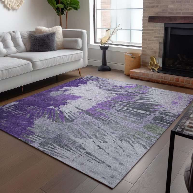 Kaylani Washable Abstract Indoor / Outdoor Rug, Rectangle 2'6" x 3'10"