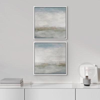 Abstract Landscape Serene Scenery Illustrations Modern Art Minimalist Relax/Calm Decor