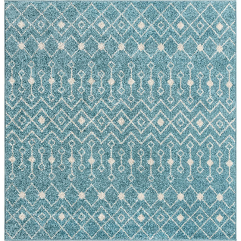 Abstract Indoor Rug, Square 6'