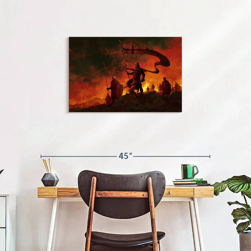 Keiri Medieval War, 20" H x 30" W