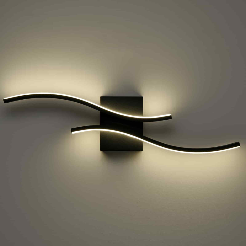 Elgie LED Armed Sconce, Black