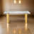 Monarch Faux Marble Dining Table