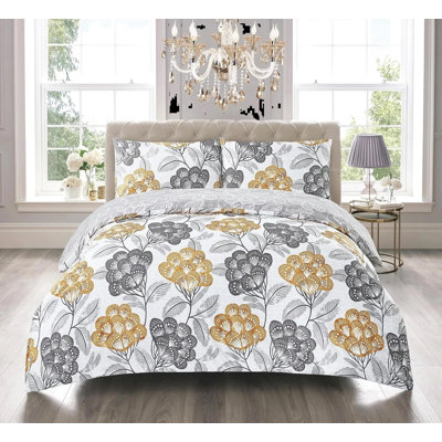 Cotton Floral Duvet Cover Set