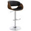 Tabouret de bar réglable noir et chrome