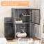 Modern Cat Litter Box Enclosure Furniture – Multi-Functional Hidden Cat House with Platform & Ladder, Odor-Free Cat Washroom, Spacious Cabinet for Indoor Cats – Simple Assembly – Wax Wood Color-372434155