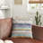 Dominigue Appliqued Cotton Throw Pillow