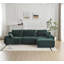 Canapé moderne en mousse à mémoire de forme compressée, grands canapés modulaires pour le salon, canapé modulaire Cloud pour animaux de compagnie, tissu en velours côtelé, causeuse très profonde, aucun assemblage requis, idéal pour plusieurs espaces-1417115597