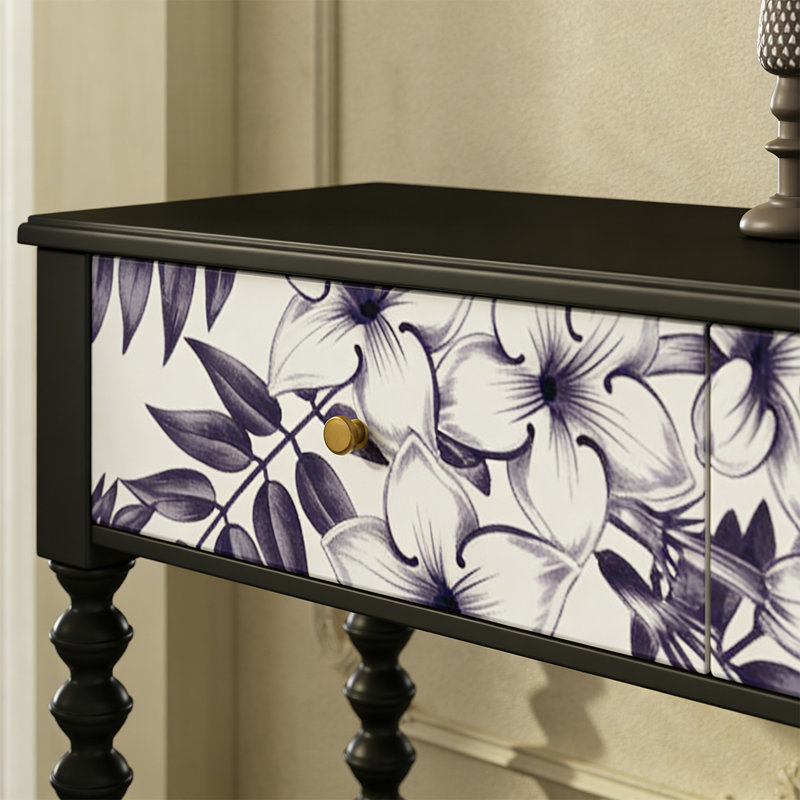 Elegant and modern drawer console table