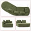 Canapé modulaire rembourré en polyester compressé sans cadre 2 places Modern-1862929042